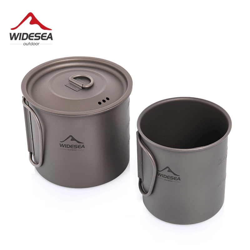 Camping Cooking Bundle - Tazza da Campeggio Widesea in Titanio,