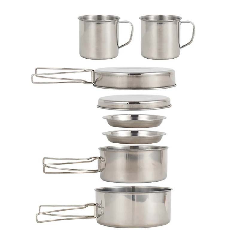 Camping Cooking Utensil Set - Set da 8 Pezzi per Campeggio,