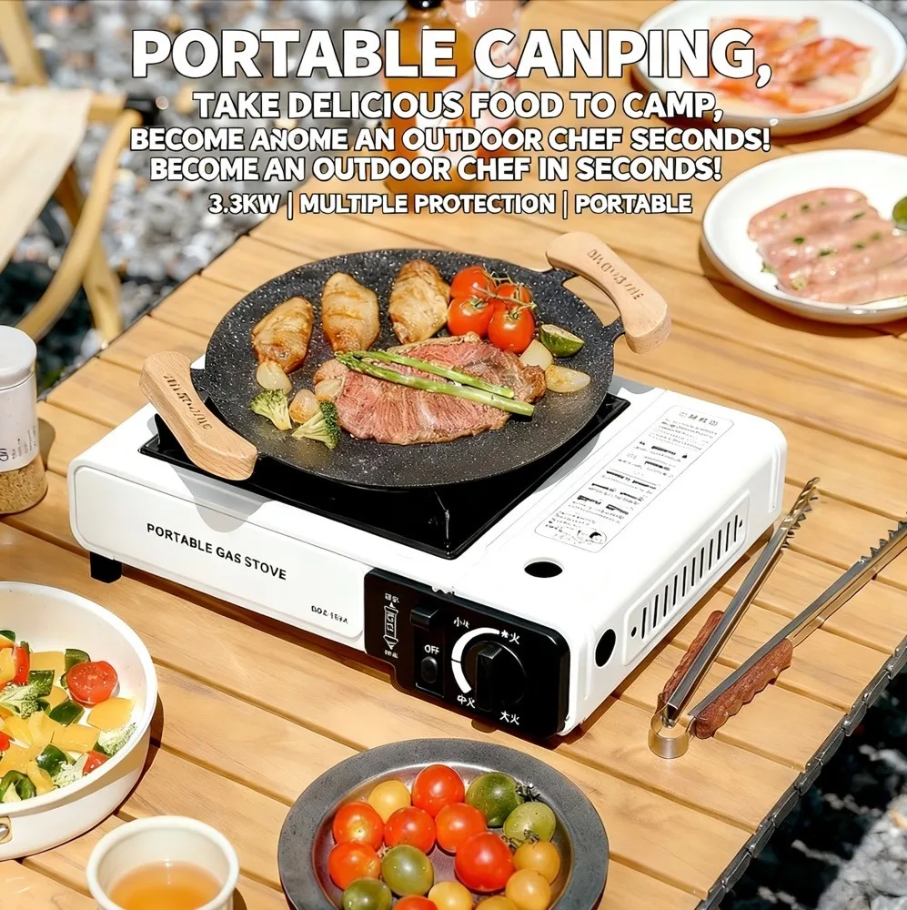Camping Cooking Windshield - Fornello a Gas Portatile per Esterni,