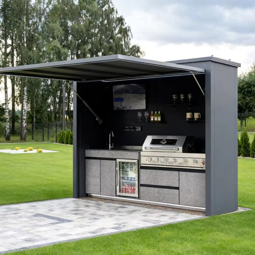 Camping Cooking Canopy - Mobile da Cucina in Alluminio per