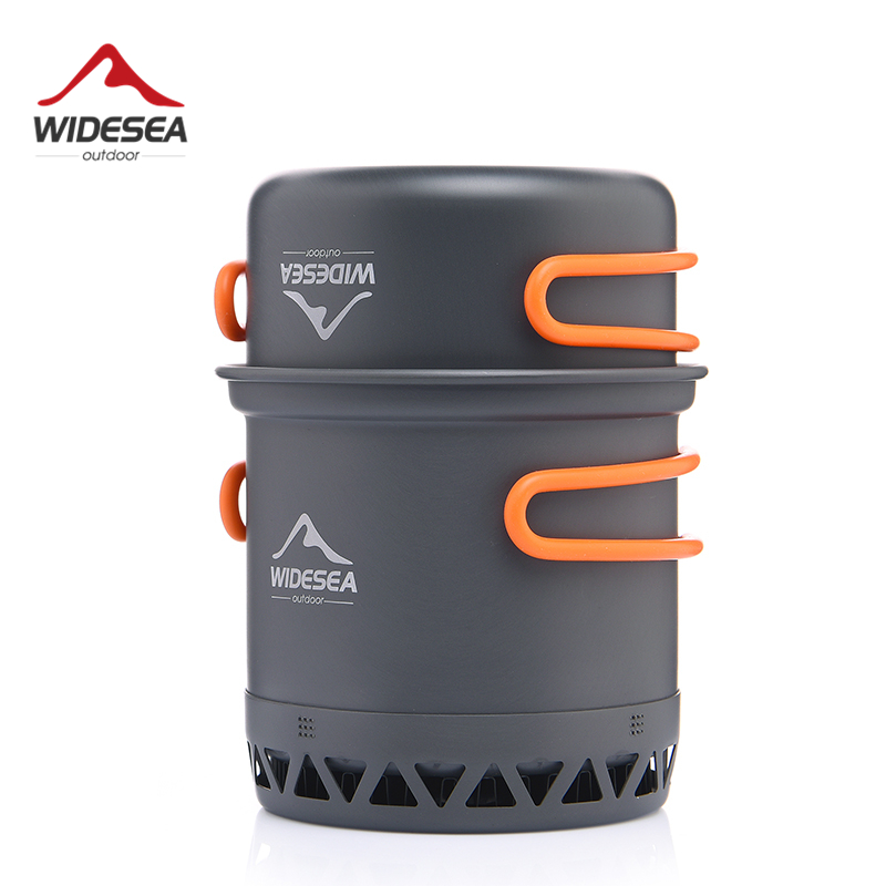 Camping Cooking Bundle - Widesea Pentola da campeggio 1.3L 2.3L