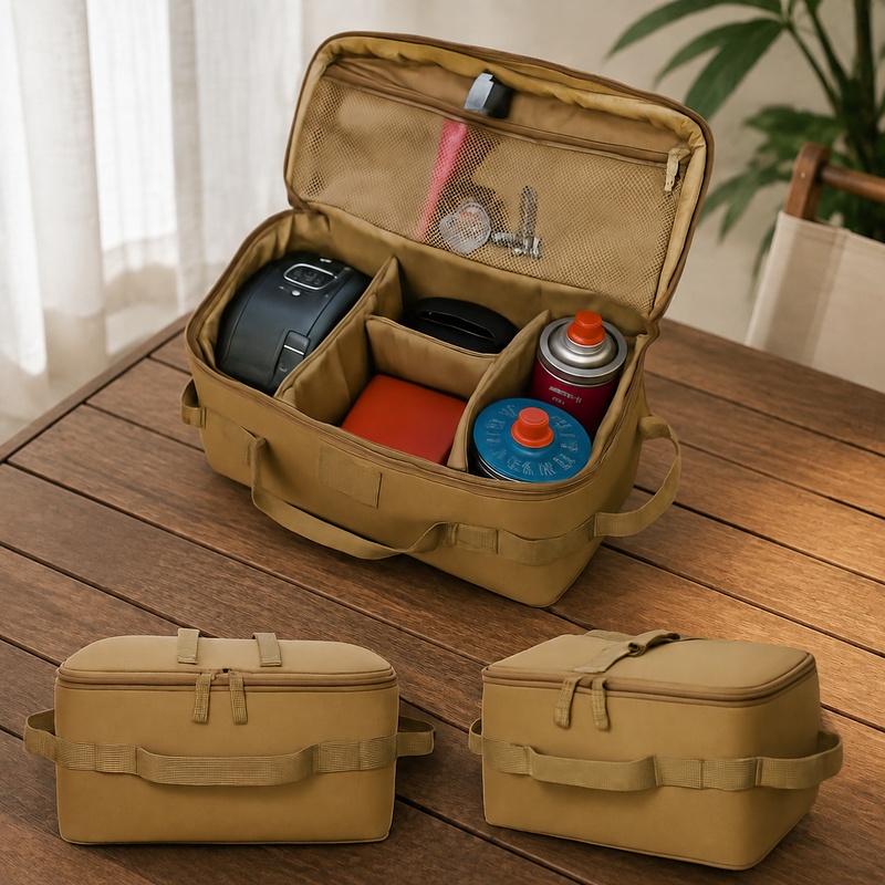 Camping Cooking Books - Borsa da campeggio resistente con picchetti