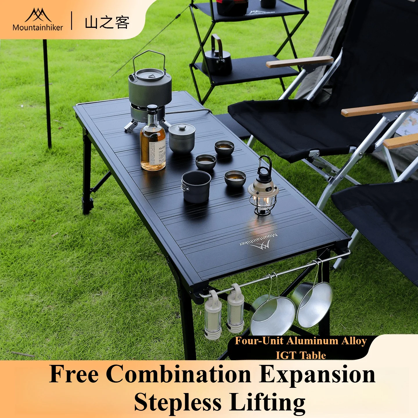 Camping Cooking Portable - Mountainhiker campeggio pieghevole ascensore rimovibile multi
