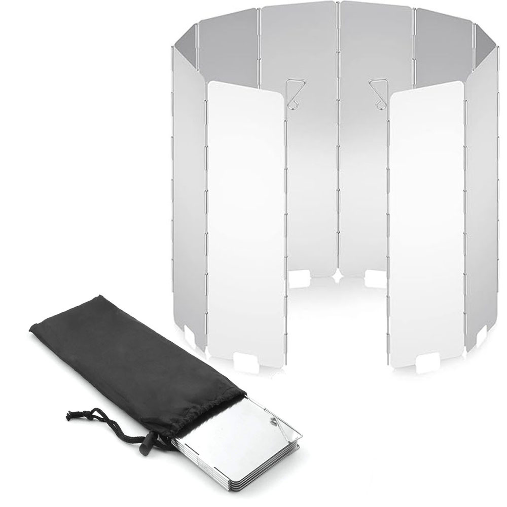 Camping Cooking Windshield - Paravento Leggero Pieghevole per Fornello da