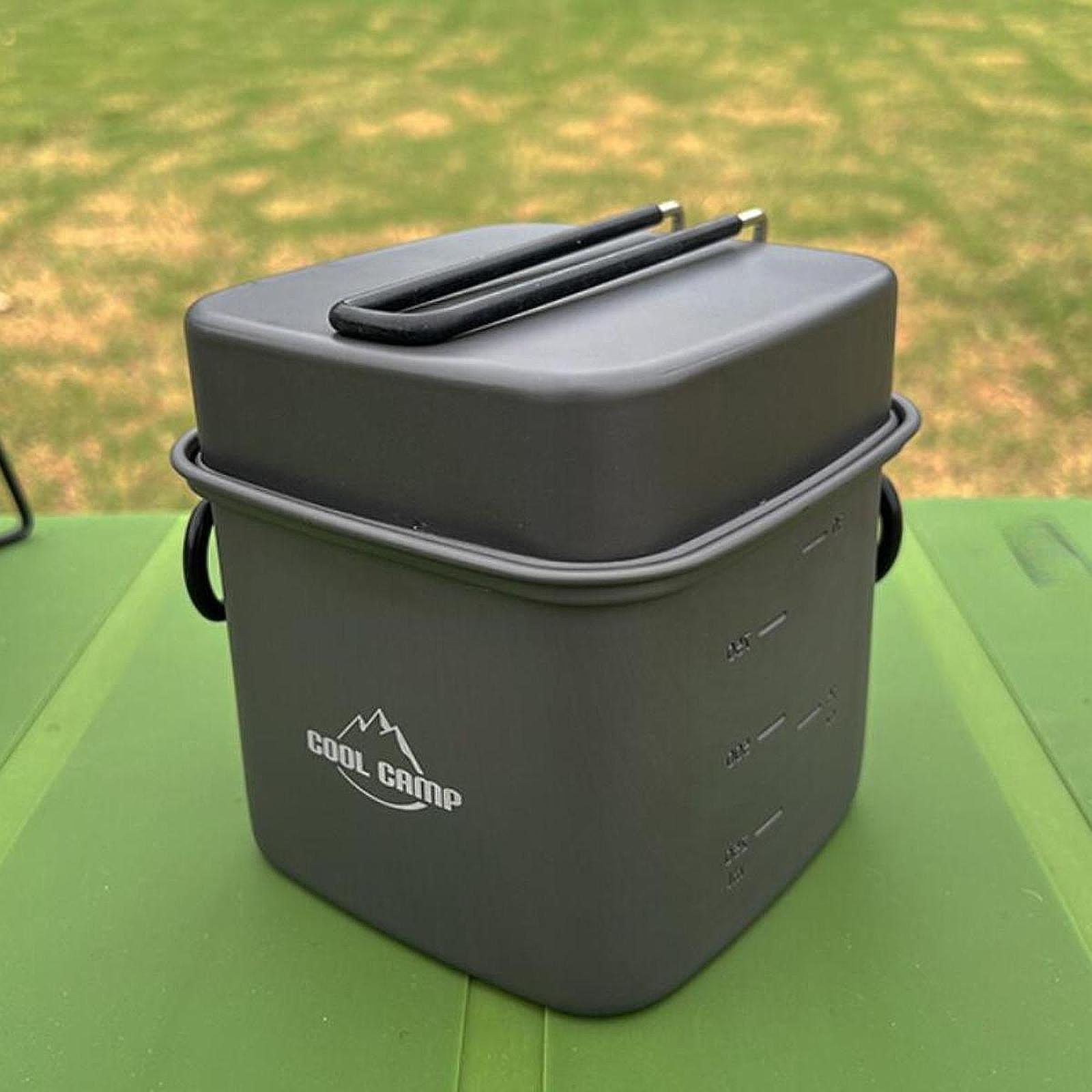 Camping Cooking Utensil Set - Set di Pentole da Campeggio, Padella