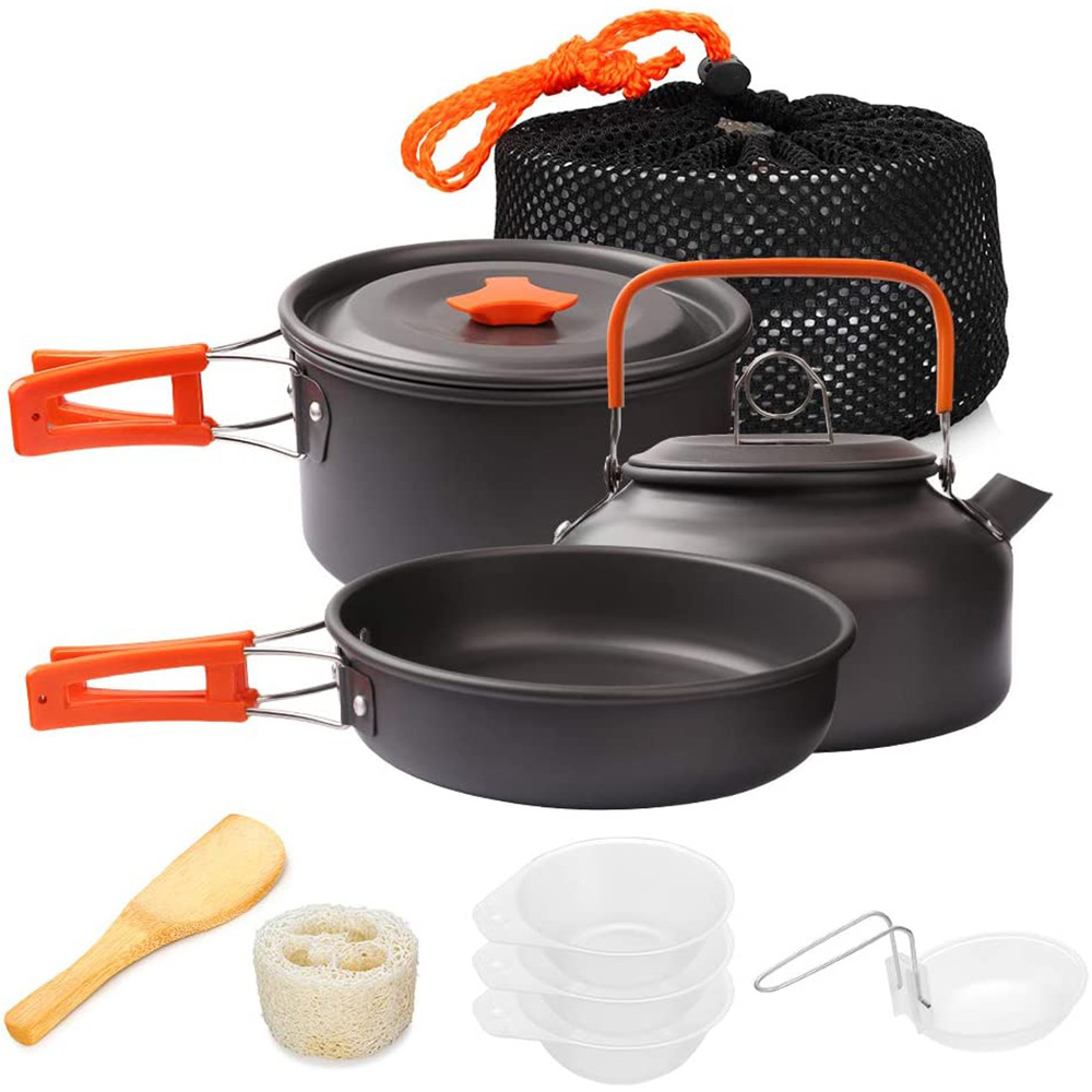 Camping Cooking Utensil Set - 1 pz/1 set kit di pentole