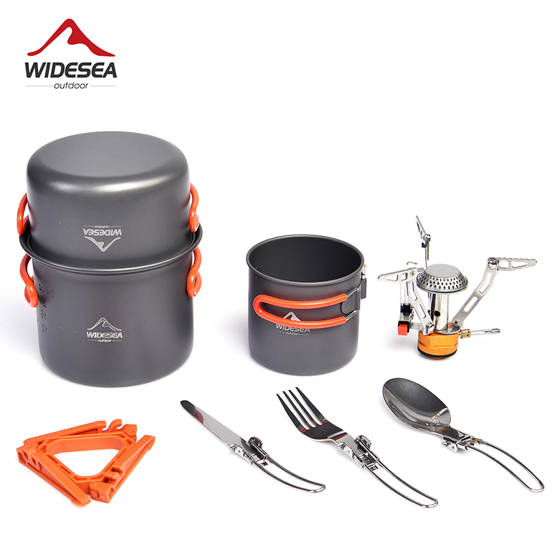 Camping Cooking Utensil Set - Widesea Set di pentole da campeggio