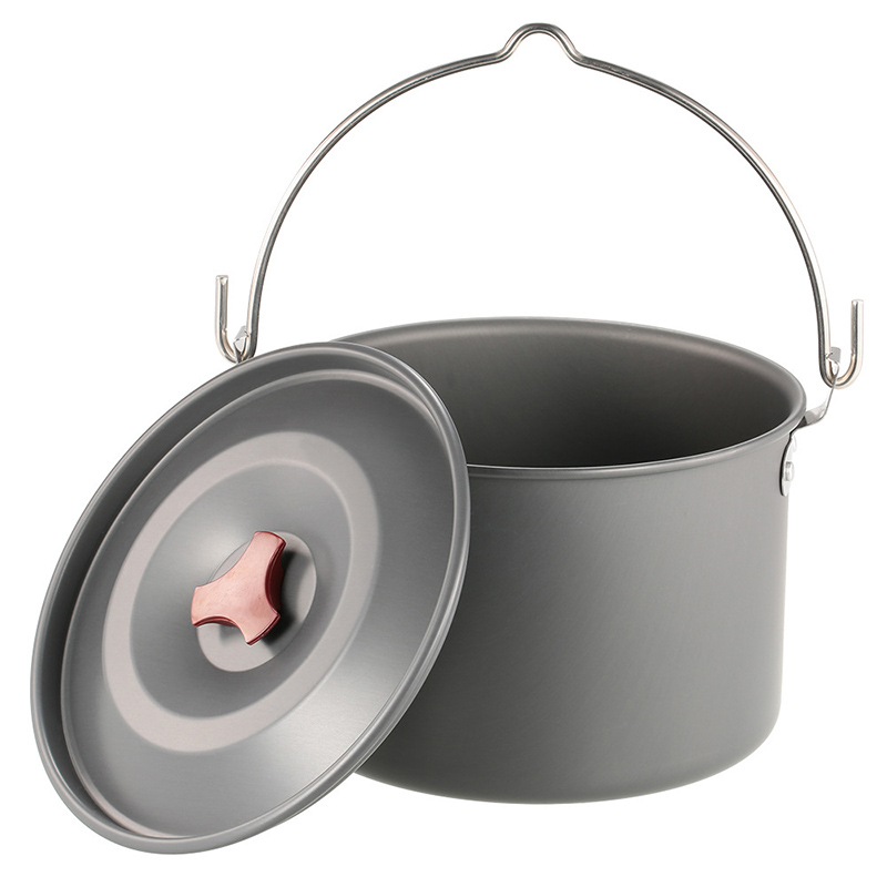 Camping Cooking Pot Tripod - Pentole da Campeggio Sospese da 4L