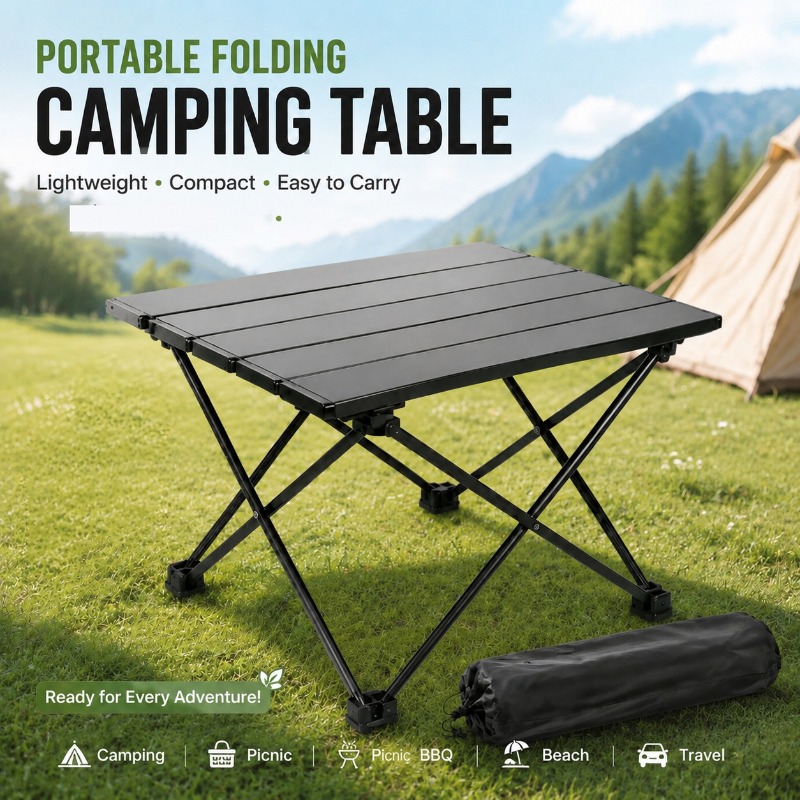 Camping Outdoor Cooking Table - Tavolo da Campeggio Leggero e Portatile,