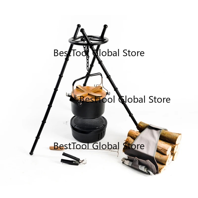Camping Cooking Bundle - Set di Pentole Multifunzionale per Campeggio,