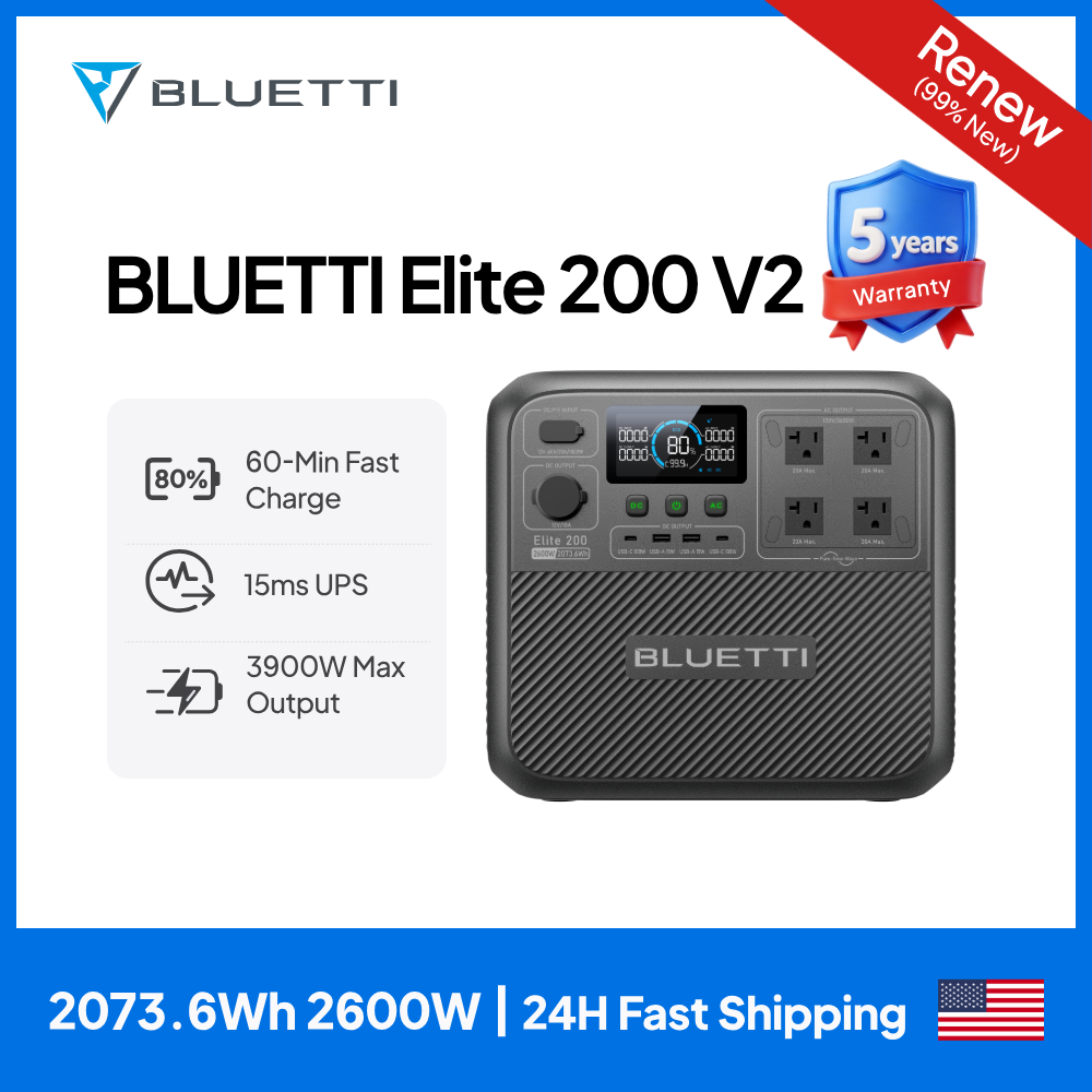 Camping Cooking Box - 【Rinnovato】BLUETTI Elite 200 V2 Stazione di
