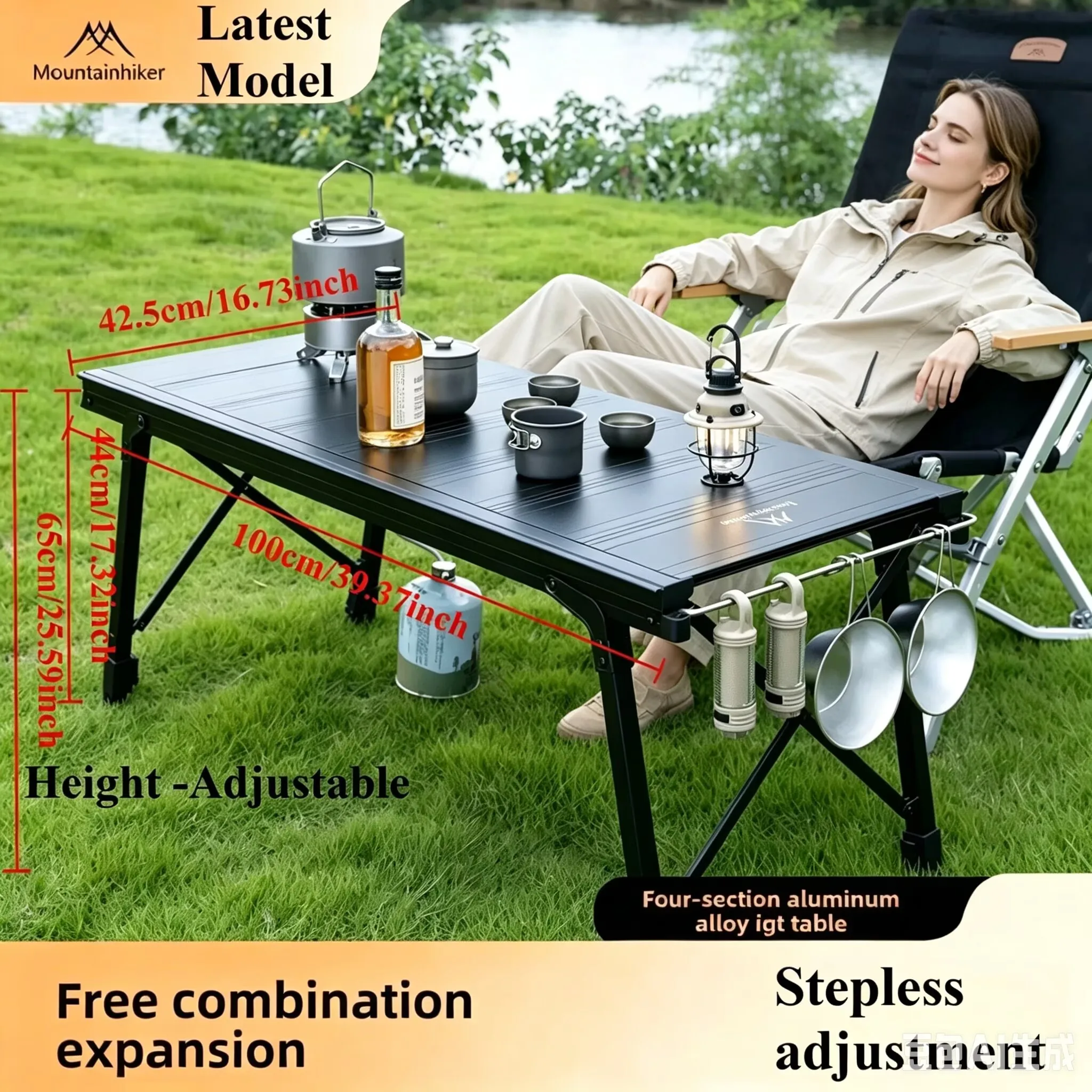 Japanese Camping Cooking - Tavolo da Campeggio IGT Pieghevole Migliorato,
