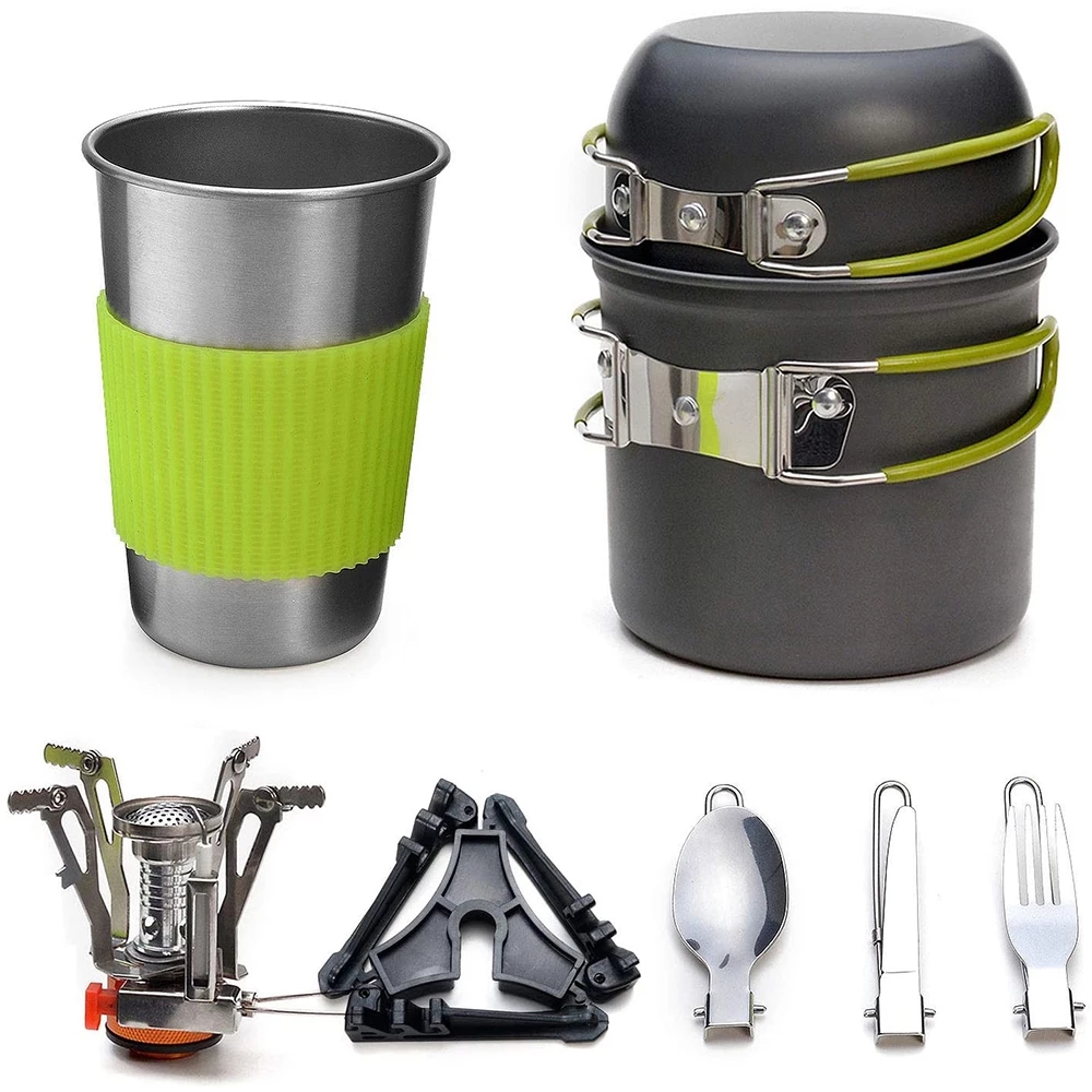 Camping Cooking Books - Kit di pentole da campeggio con