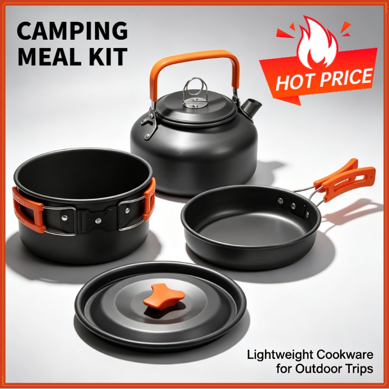 Camping Cooking Books - Set da cucina da campeggio, pentole