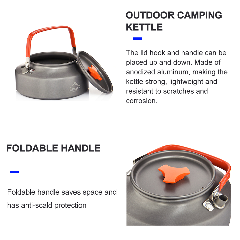 Widesea 1.1L 2 l1.5l bollitore - Camping Cooking Utensil Set recensione e prezzo