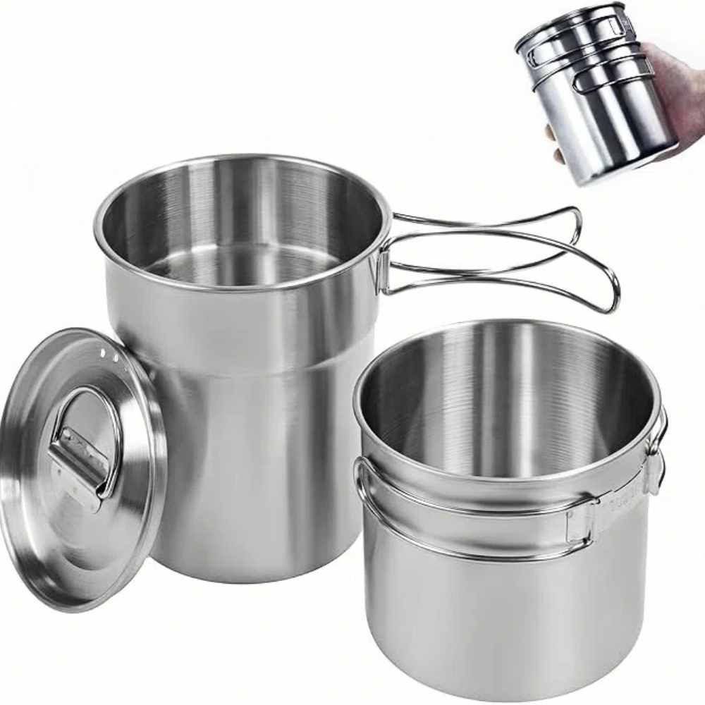 Tazze pieghevoli da campeggio, - Camping Cooking Utensil Set recensione e prezzo