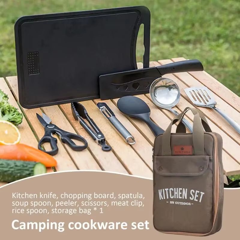 Set da Cucina da Campeggio 8 P - Camping Cooking Utensil Set recensione e prezzo