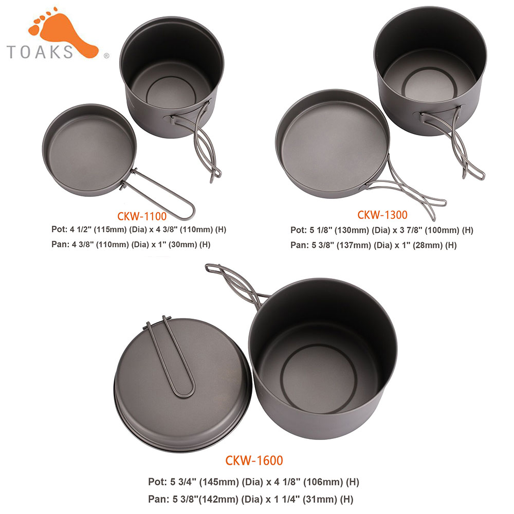 TOAKS Pentolame e Utensili per - Camping Cooking Utensil Set recensione e prezzo