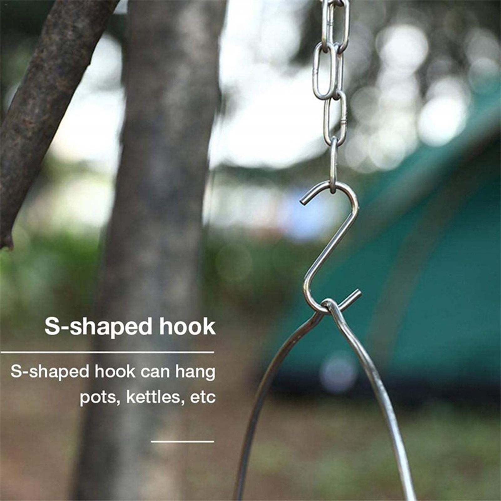 Supporto per treppiede da camp - Camping Cooking Pot Tripod recensione e prezzo