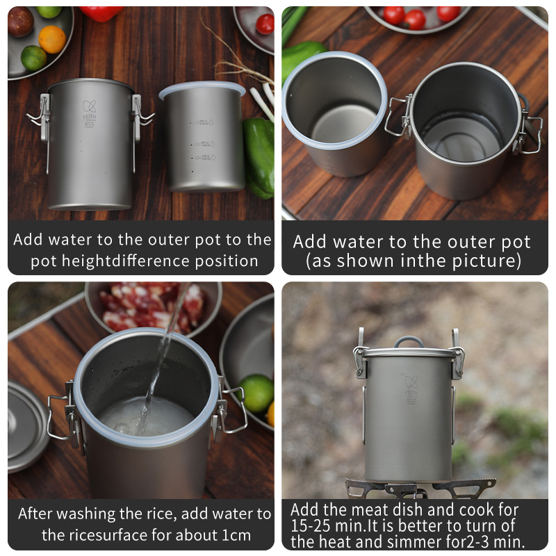 KEITH Pentola per riso in tita - Camping Cooking Bundle recensione e prezzo