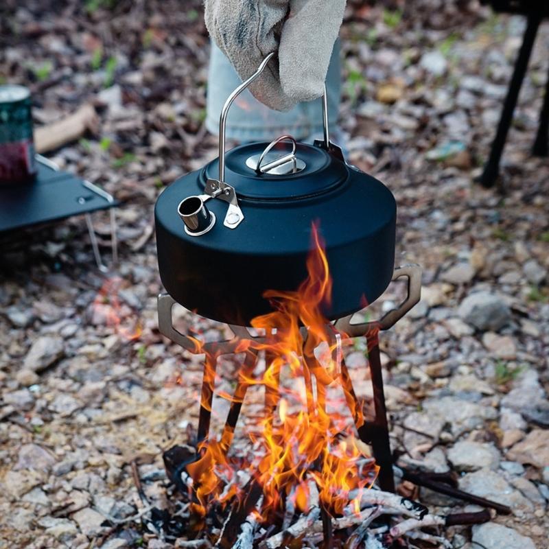 Base stufa da campo pieghevole - Camping Cooking Pot Tripod recensione e prezzo