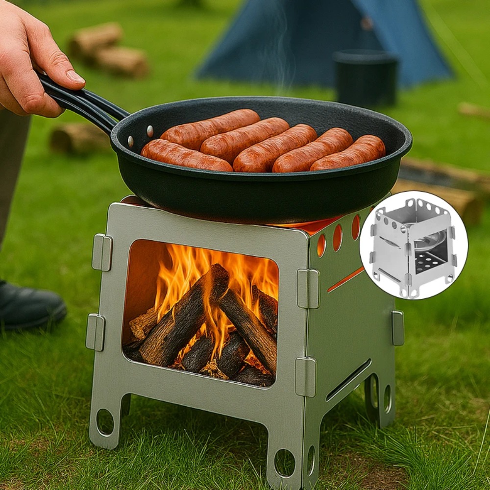 Forno da campeggio Stufa a leg - Camping Cooking Windshield recensione e prezzo
