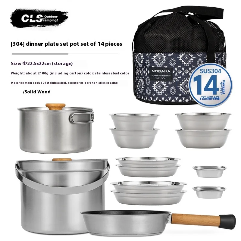NOBANA&CLS Set di Pentole da C - Camping Cooking Utensil Set recensione e prezzo