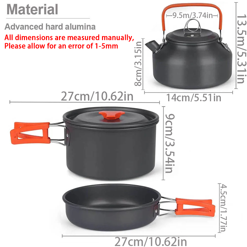 1 pz/1 set kit di pentole da c - Camping Cooking Utensil Set recensione e prezzo