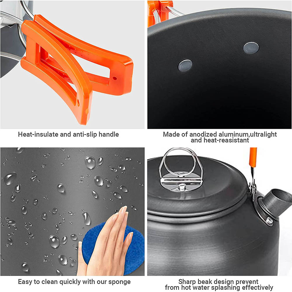1 pz/1 set kit di pentole da c - Camping Cooking Utensil Set recensione e prezzo