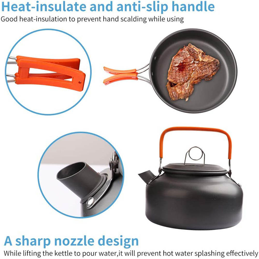1 pz/1 set kit di pentole da c - Camping Cooking Utensil Set recensione e prezzo