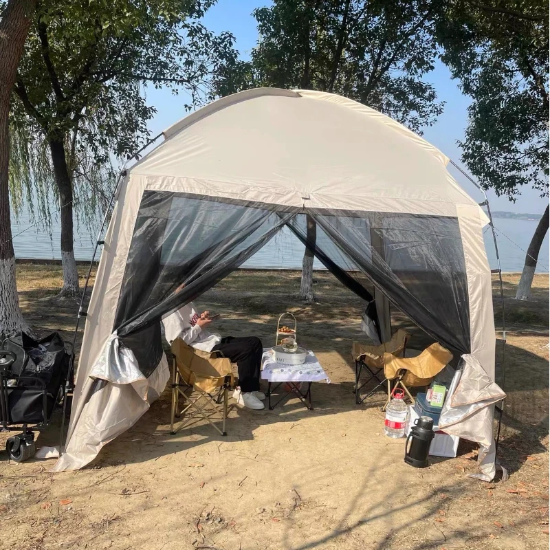 Tenda da campeggio con protezi - Camping Cooking Canopy recensione e prezzo