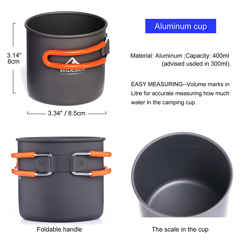 Widesea Set di pentole da camp - Camping Cooking Utensil Set recensione e prezzo