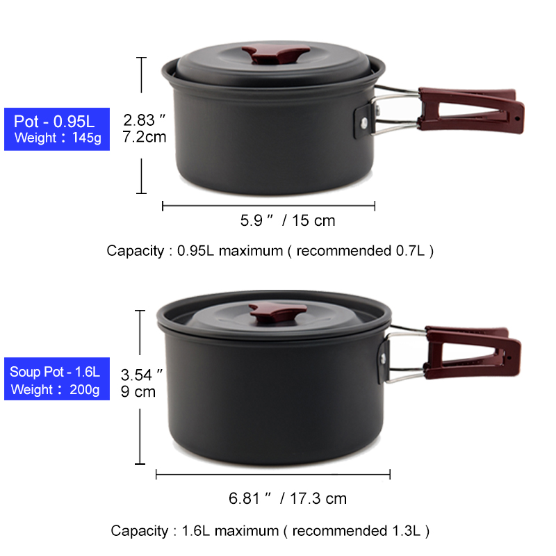 Widesea Set di pentole da camp - Camping Cooking Bundle recensione e prezzo