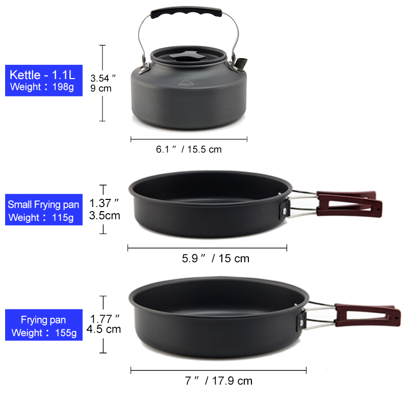Widesea Set di pentole da camp - Camping Cooking Bundle recensione e prezzo