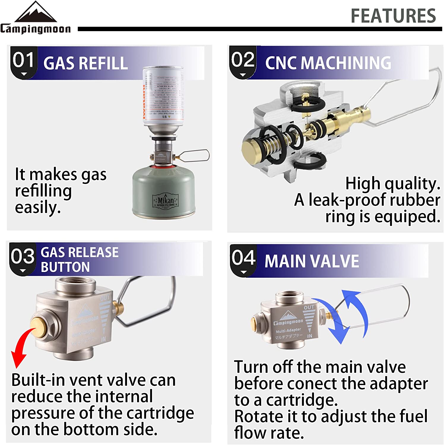 Adattatore per fornello a gas  - Camping Cooking Butane recensione e prezzo