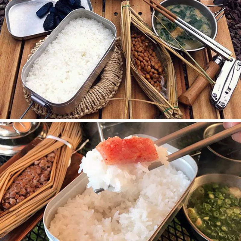 Nuova scatola Bento quadrata p - Japanese Camping Cooking recensione e prezzo